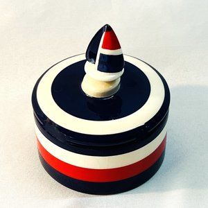 Nautical Covered Bowl Sailboat Spreader Anchors Away Boston International